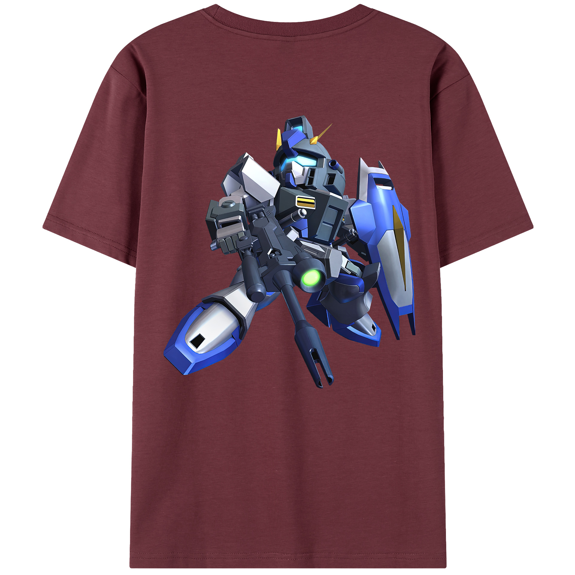 （画像用） 機動戦士ガンダム Mobile Suit Gundam 綿100％半袖Tシャツ（背面プリント）
